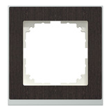 Merten Decor-Rahmen einfach mit Montagerichtung horizontal und vertikal, Kunststoff, matt, IP20 wenge, Retail