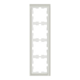 Merten Rahmen vierfach Kristallweiß weiß, Retail