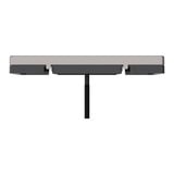 Merten Zentralplatte nickelmetallic rechteckiger Ausschnitt, Abdeckung grau, Retail