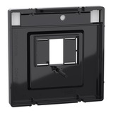 Merten Zentralplatte nickelmetallic rechteckiger Ausschnitt, Abdeckung grau, Retail