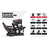 Next Level Racing F-GT Elite 160 - Wheel Plate Edition, Sim Rig schwarz