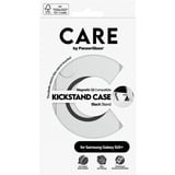 PanzerGlass Kickstand Case, Handyhülle transparent/schwarz, Samsung Galaxy S25+, QI-kompatibel