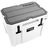 Petromax Haft-Auflage für Petromax Kühlbox kx25, Abdeckung grau, mit Linienstruktur und Schriftzug