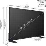 Telefunken QF40VP750S, QLED-Fernseher 102 cm (40 Zoll), schwarz, FullHD, Triple Tuner, Mediaplayer, Smart-TV