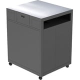 Witt Pizzatrolley Hauptmodul 48651044, Tisch schwarz/silber, Pizzaofen Tisch