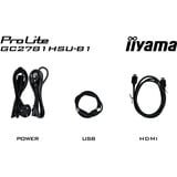 iiyama G-Master GC2781HSU-B1, Gaming-Monitor 68.6 cm (27 Zoll), schwarz, FullHD, VA, Curved, Free-Sync Premium, USB-Hub, 144Hz Panel