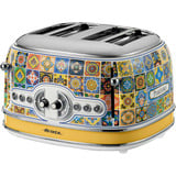 Ariete 4-Schlitz-Toaster Positano mehrfarbig, 1.630 Watt, für 4 Scheiben Toast