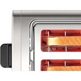 Bosch Kompakt-Toaster DesignLine TAT4P420DE edelstahl/schwarz