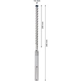 Bosch Professional EXPERT Hammerbohrer SDS-max-8X, Ø 12mm Arbeitslänge 200mm
