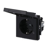 Busch-Jaeger Schutzkontakt Steckdosen Einsatz anthrazit, Retail