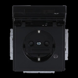 Busch-Jaeger Schutzkontakt Steckdosen Einsatz anthrazit, Retail