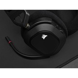 Corsair HS80 RGB Wireless Headset, Gaming-Headset schwarz, USB