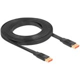 DeLOCK DisplayPort Flachbandkabel 8K 60Hz schwarz, 3 Meter