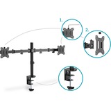 Digitus Universal Dual Monitorhalter, Monitorhalterung schwarz