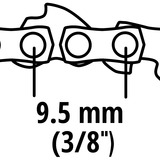 Einhell Ersatzkette 25cm 1,1 40T 3/8", Sägekette für GE-LC 18Li