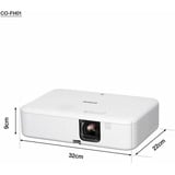 Epson CO-FH01, LCD-Beamer weiß, FullHD, 3LCD-Technologie, Lautsprecher