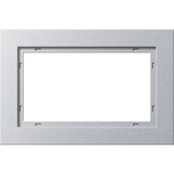 Gira Abdeckrahmen 1 1 2fach, Abdeckung aluminium, Retail