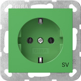 Gira Schutzkontaktsteckdose Sicherheitsversorgung SV grün, Retail