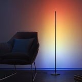 Govee RGBICW Smart Eck-Stehlampe, LED-Leuchte schwarz