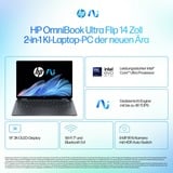 HP OmniBook Ultra Flip 14-fh0075ng, Notebook grau, Intel® Core™ Ultra 7 256V, Intel® Arc™ Graphics, 16 GB LPDDR5X, 1 TB (1 TB SSD), Windows 11 Home 64-Bit