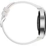 Huawei Watch 5 42mm (Soc-L19L), Smartwatch silber/weiß, Komposit-Armband in weiß, Gehäuse aus Edelstahl