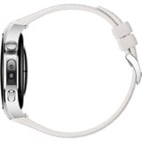 Huawei Watch 5 42mm (Soc-L19L), Smartwatch silber/weiß, Komposit-Armband in weiß, Gehäuse aus Edelstahl
