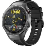 Huawei Watch GT5 PRO 46mm (Vili-B29F), Smartwatch grau, Gehäuse aus Titan und Keramik, schwarzes Fluorelastomerarmband