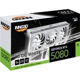 INNO3D GeForce RTX 5080 X3 OC WHITE, Grafikkarte weiß, DLSS 4, 3x DisplayPort, 1x HDMI 2.1