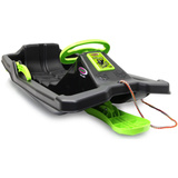 Jamara Snow Play - Bob Black Devil 84 cm mit Lenkrad und Bremse, Schlitten schwarz