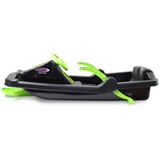 Jamara Snow Play - Bob Black Devil 84 cm mit Lenkrad und Bremse, Schlitten schwarz