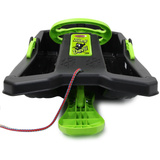 Jamara Snow Play - Bob Black Devil 84 cm mit Lenkrad und Bremse, Schlitten schwarz