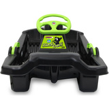 Jamara Snow Play - Bob Black Devil 84 cm mit Lenkrad und Bremse, Schlitten schwarz