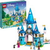 LEGO 43206 Disney Princess Cinderellas Schloss, Konstruktionsspielzeug Mit 3 Mini-Puppen inkl. Prinzessin Cinderella