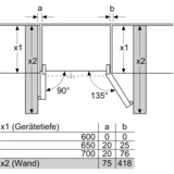 Neff KA3923IE0, Side-by-Side edelstahl/grau