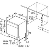 Neff S125HTS01E, Spülmaschine edelstahl (gebürstet), 60 cm, Home Connect