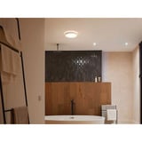 Philips HUE White Ambiance Devere Deckenleuchte M, LED-Leuchte silber, inkl. Dimmschalter