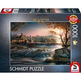 Schmidt Spiele Terry Redlin: Lichter in der Wildnis, Puzzle 1000 Teile