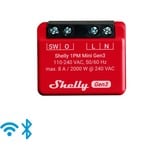 Shelly Plus 1 PM Mini Gen3 Sparpack, Relais rot, 4er Pack