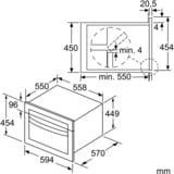 Siemens CM585AGS0 iQ500, Mikrowelle edelstahl/schwarz