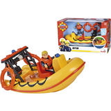Simba Feuerwehrmann Sam Neptune Boot mit Figur, Spielfahrzeug 