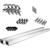  Solarmodulhalterung für Balkongeländer, 35mm Rahmenhöhe aluminium, 0% MWST, für Solarmodule bis max. 120cm Breite