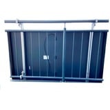  Solarmodulhalterung für Balkongeländer, 35mm Rahmenhöhe aluminium, 0% MWST, für Solarmodule bis max. 120cm Breite