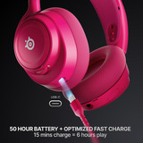SteelSeries Arctis Nova 7 Wireless Gen 2, Gaming-Headset magenta, Bluetooth, 2.4 GHz-USB-Dongle, (optimiert für PC)
