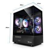 Thermaltake FTW A-Line 4060, Gaming-PC schwarz/transparent, Windows 11 Home 64-Bit