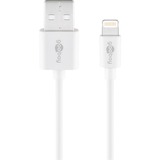 goobay USB 2.0 Adapterkabel, USB-A Stecker > Lightning Stecker weiß, 3 Meter
