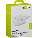 goobay USB-C PD GaN Schnelladegerät Nano 65 W weiß
