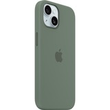Apple Silikon Case mit MagSafe, Handyhülle dunkelgrün, iPhone 15