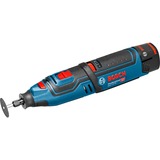 Bosch Akku-Rotationswerkzeug GRO 12V-35 Professional, Multifunktions-Werkzeug blau/schwarz, 2x Li-Ionen-Akku 2,0 Ah, L-BOXX