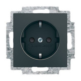 Busch-Jaeger Schutzkontakt Steckdosen-Einsatz 20 EUCB-15-914 schwarz, Retail