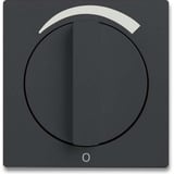 Busch-Jaeger Zentralscheibe Abdeckung 1740 Drehknopf Stufenschalter anthrazit, Retail